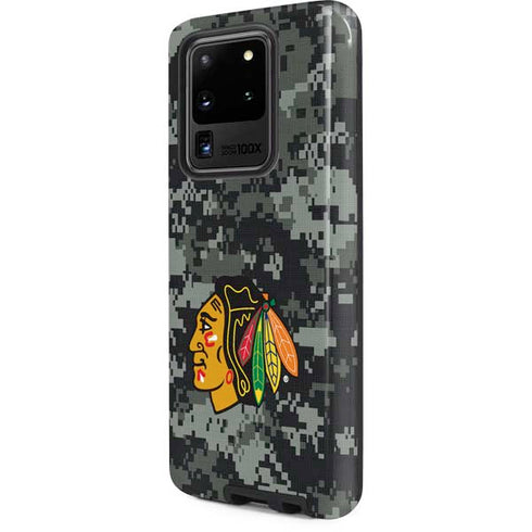 NHL Chicago Blackhawks Camo Galaxy S20 Ultra 5G Pro Case