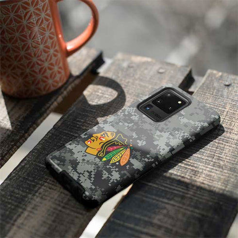 NHL Chicago Blackhawks Camo Galaxy S20 Ultra 5G Pro Case