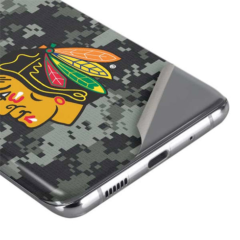NHL Chicago Blackhawks Camo Galaxy S20 Ultra 5G Skin