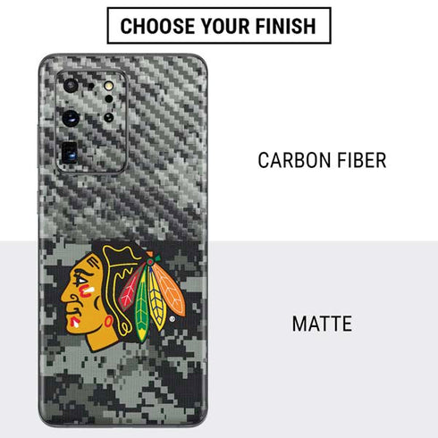 NHL Chicago Blackhawks Camo Galaxy S20 Ultra 5G Skin
