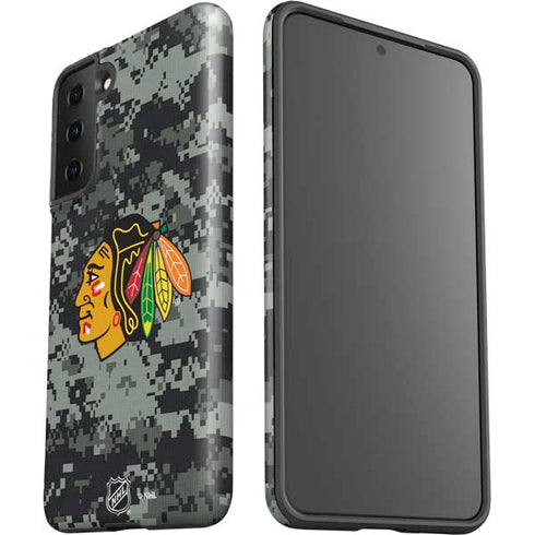NHL Chicago Blackhawks Camo Galaxy S21 Plus 5G Pro Case