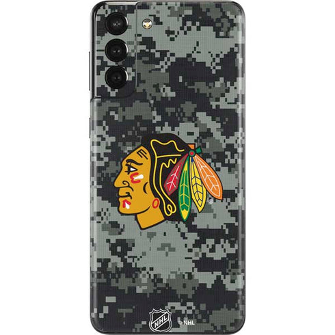 NHL Chicago Blackhawks Camo Galaxy S21 Plus 5G Skin