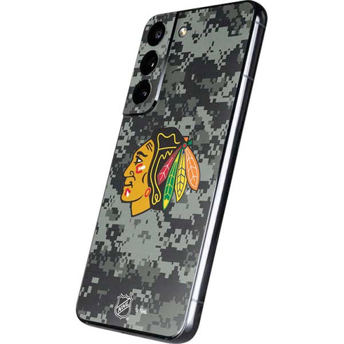 NHL Chicago Blackhawks Camo Galaxy S22 Skin