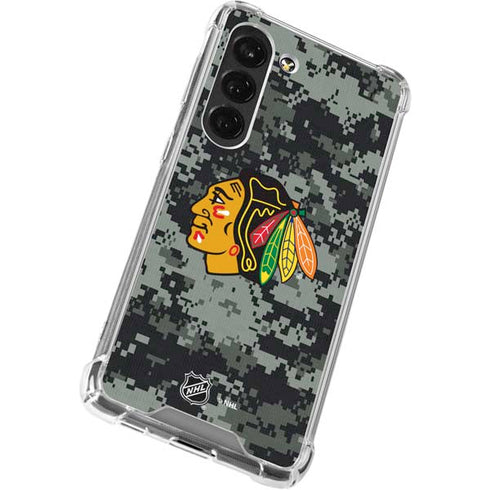 NHL Chicago Blackhawks Camo Galaxy S23 Clear Case