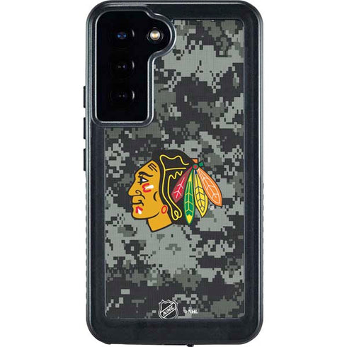 NHL Chicago Blackhawks Camo Galaxy S23 Plus Waterproof Case