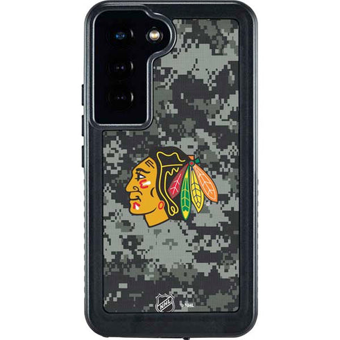 NHL Chicago Blackhawks Camo Galaxy S23 Waterproof Case