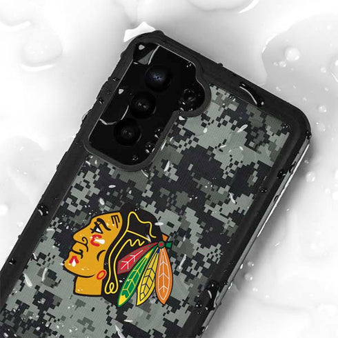 NHL Chicago Blackhawks Camo Galaxy S23 Waterproof Case