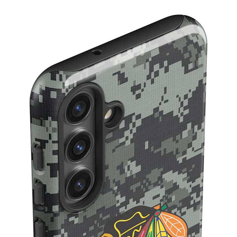 NHL Chicago Blackhawks Camo Galaxy S24 Impact Case