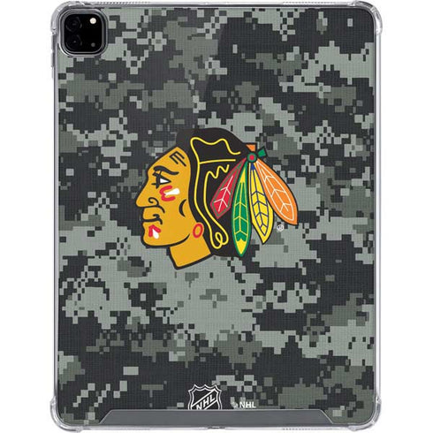 NHL Chicago Blackhawks Camo iPad Pro 12.9in (2020) Clear Case