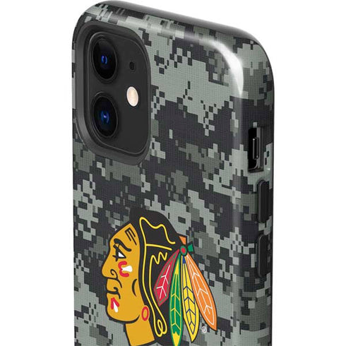 NHL Chicago Blackhawks Camo iPhone 12 Impact Case
