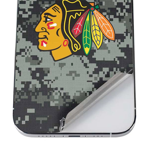 NHL Chicago Blackhawks Camo iPhone 12 Pro Skin