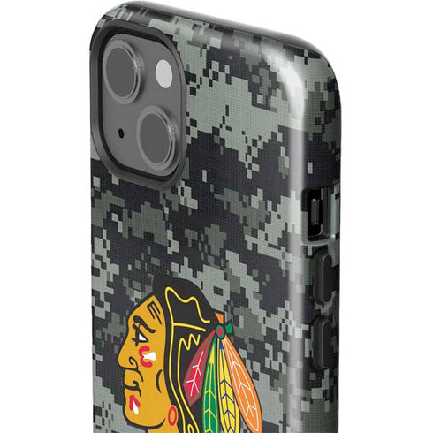 NHL Chicago Blackhawks Camo iPhone 13 Impact Case
