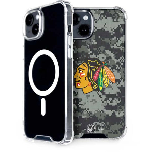 NHL Chicago Blackhawks Camo iPhone 13 MagSafe Case