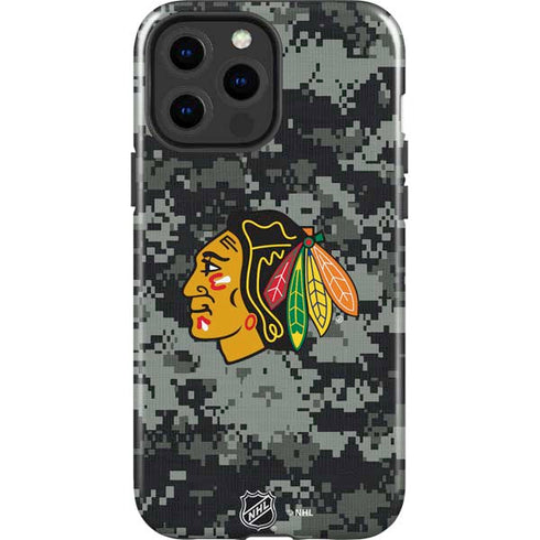NHL Chicago Blackhawks Camo iPhone 13 Pro Max Impact Case