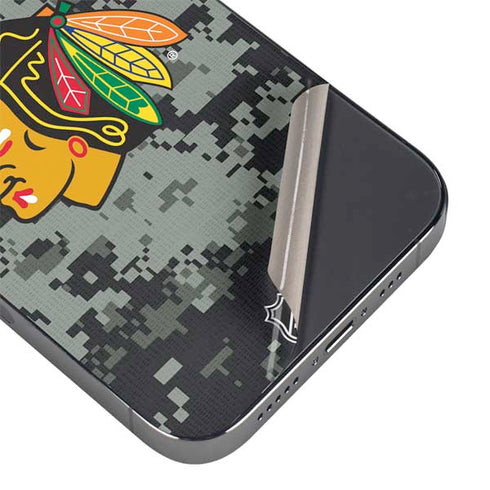 NHL Chicago Blackhawks Camo iPhone 13 Pro Max Skin