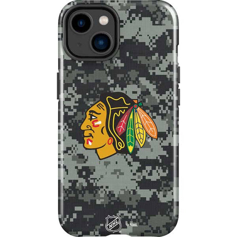 NHL Chicago Blackhawks Camo iPhone 14 Plus Impact Case