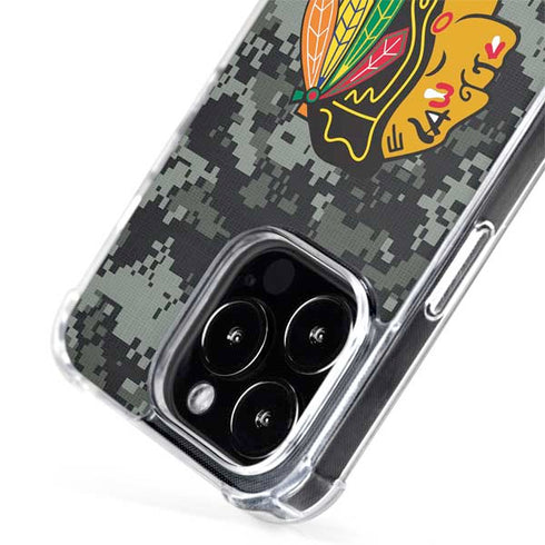NHL Chicago Blackhawks Camo iPhone 15 Pro Max MagSafe Case