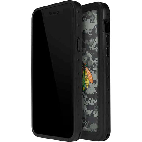 NHL Chicago Blackhawks Camo iPhone 14 Pro Waterproof Case