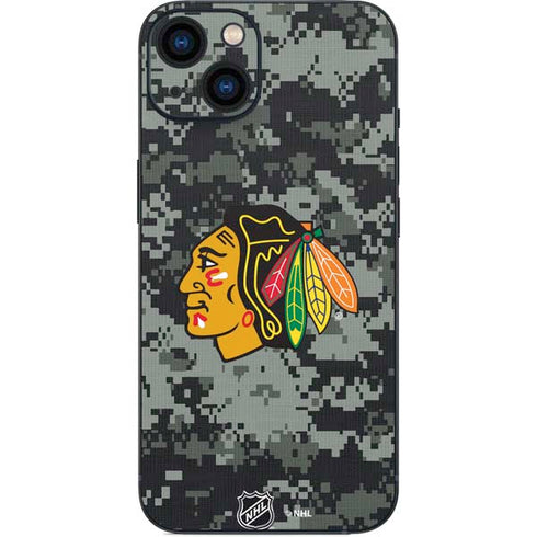 NHL Chicago Blackhawks Camo iPhone 14 Skin
