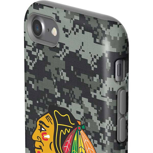 NHL Chicago Blackhawks Camo iPhone SE (2nd & 3rd Gen) Pro Case