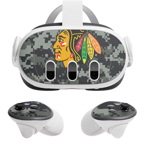 NHL Chicago Blackhawks Camo Meta Quest 3 Skin