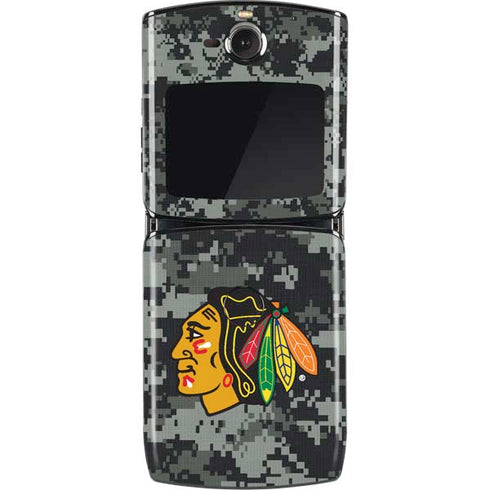 NHL Chicago Blackhawks Camo Motorola RAZR Skin