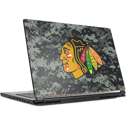NHL Chicago Blackhawks Camo MSI GS65 Stealth Laptop Skin