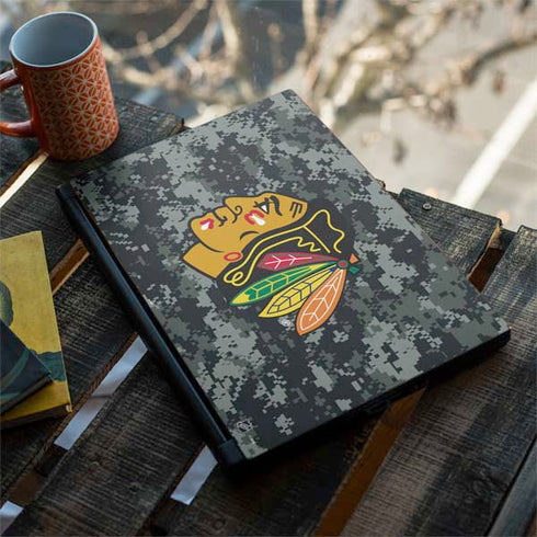 NHL Chicago Blackhawks Camo MSI GS65 Stealth Laptop Skin