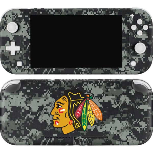 NHL Chicago Blackhawks Camo Nintendo Switch Lite Skin