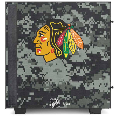 NHL Chicago Blackhawks Camo NZXT H510 Compact ATX Mid-Tower Case Skin