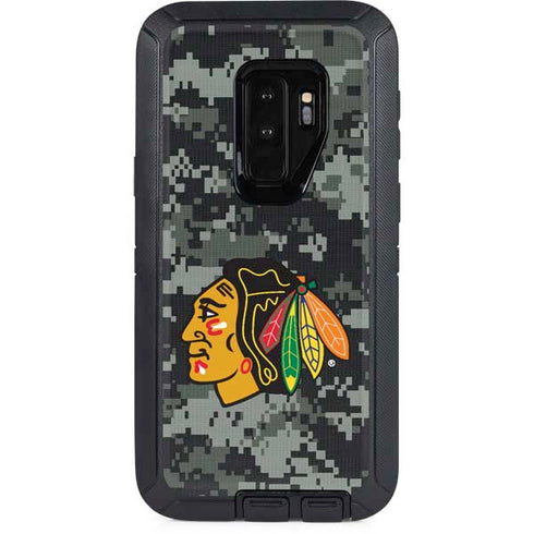 NHL Chicago Blackhawks Camo Otterbox Defender Galaxy Skin