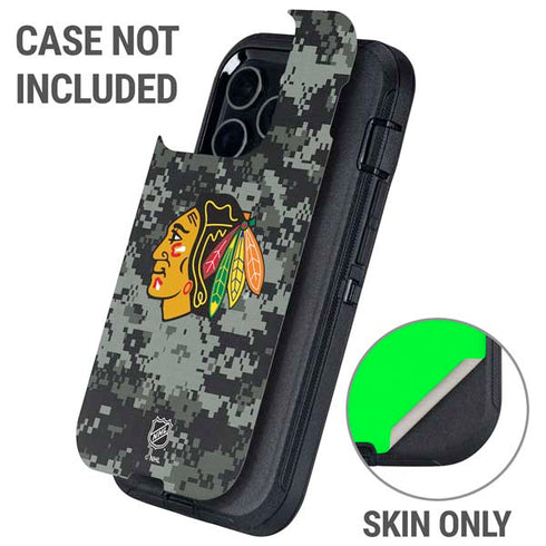 NHL Chicago Blackhawks Camo Otterbox Defender iPhone Skin