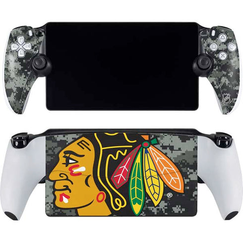 NHL Chicago Blackhawks Camo PlayStation Portal Remote Player Skin