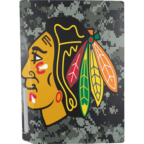 NHL Chicago Blackhawks Camo PS5 Console Skin