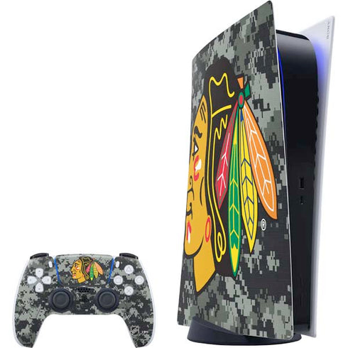 NHL Chicago Blackhawks Camo PS5 Digital Edition Bundle Skin