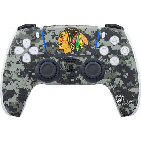 NHL Chicago Blackhawks Camo PS5 Controller Skin