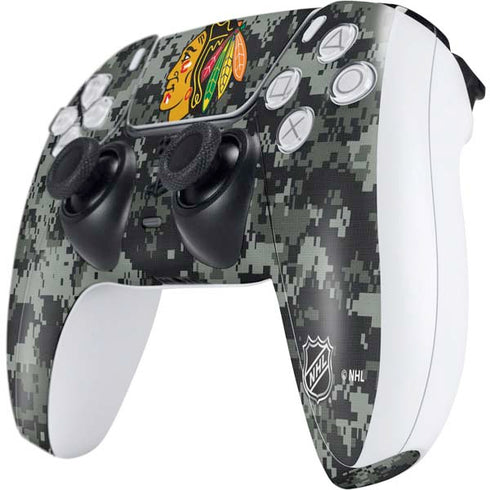 NHL Chicago Blackhawks Camo PS5 Controller Skin