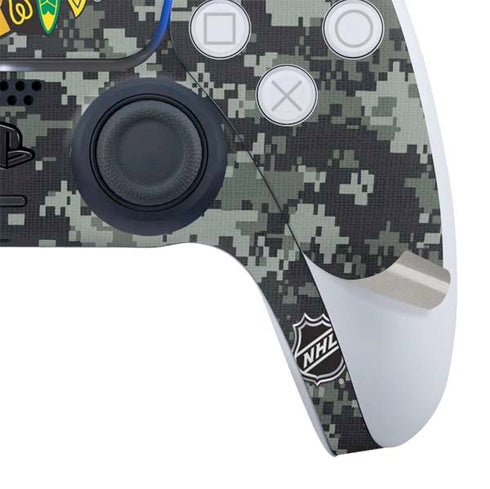 NHL Chicago Blackhawks Camo PS5 Controller Skin