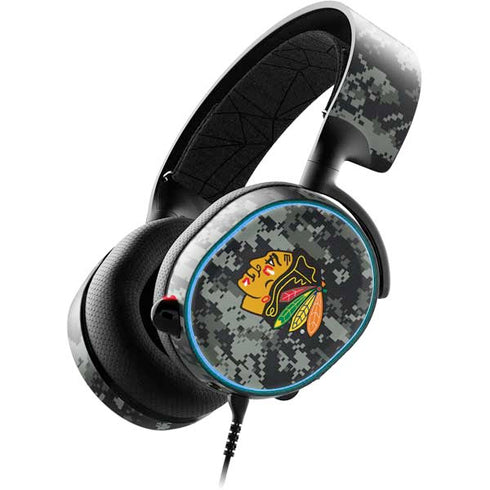 NHL Chicago Blackhawks Camo SteelSeries Arctis 3 Skin
