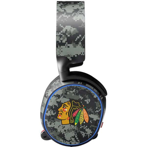 NHL Chicago Blackhawks Camo SteelSeries Arctis 3 Skin