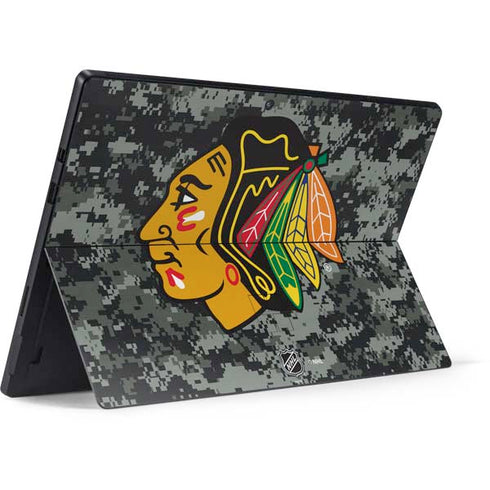 NHL Chicago Blackhawks Camo Surface Pro 7 Skin