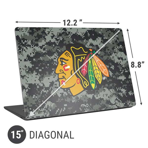 NHL Chicago Blackhawks Camo Universal Laptop 15in (12.2 x 8.8in) Skin