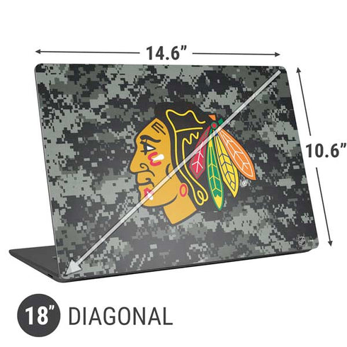NHL Chicago Blackhawks Camo Universal Laptop 18in (14.6 x 10.6in) Skin