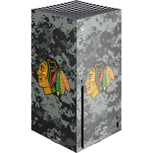 NHL Chicago Blackhawks Camo Xbox Series X Console Skin