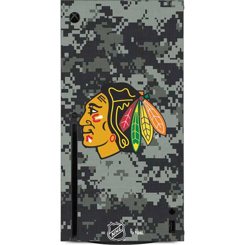 NHL Chicago Blackhawks Camo Xbox Series X Console Skin
