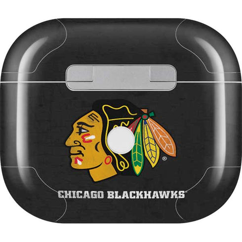 NHL Chicago Blackhawks Distressed Apple AirPods (3rd Gen 2021) Skin