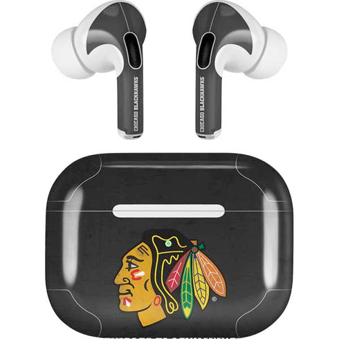 NHL Chicago Blackhawks Distressed Apple AirPods Pro Skin