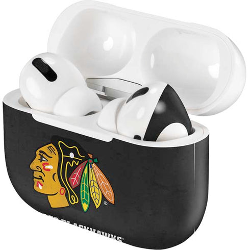NHL Chicago Blackhawks Distressed Apple AirPods Pro Skin
