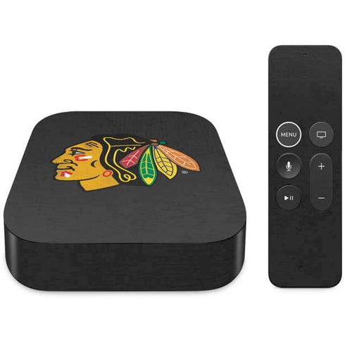 NHL Chicago Blackhawks Distressed Apple TV Skin