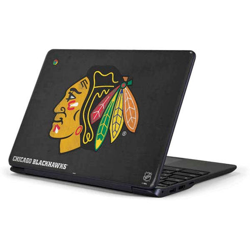 NHL Chicago Blackhawks Distressed Samsung Chromebook Skin